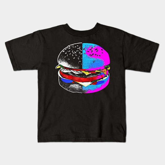 Inverted Burger Kids T-Shirt by podtuts